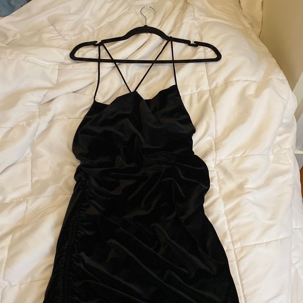 Black Velvet Zara Mini Dress